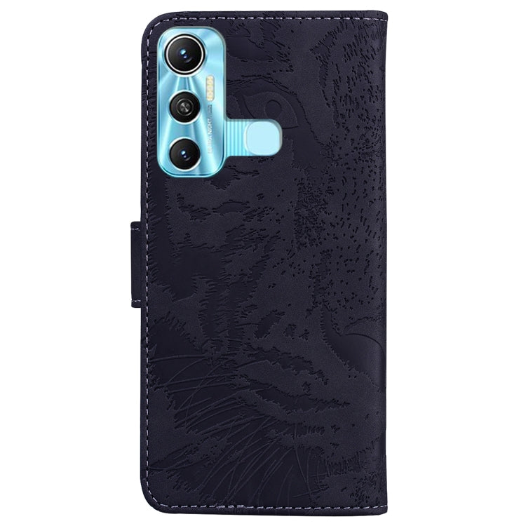 For Infinix Hot 11 X662 Tiger Embossing Pattern Horizontal Flip Leather Phone Case