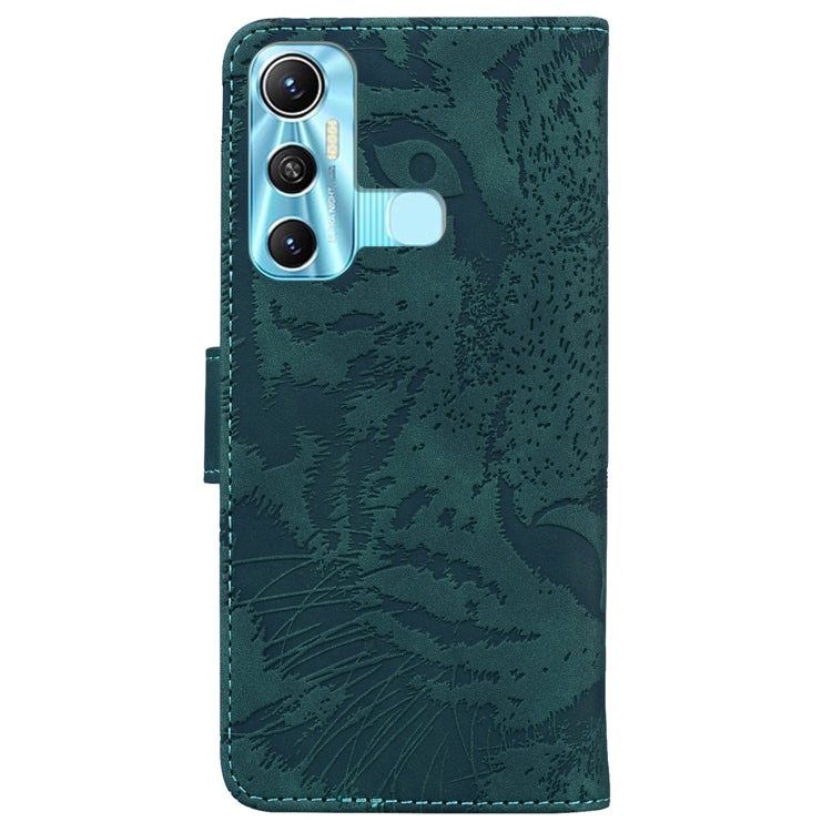 For Infinix Hot 11 X662 Tiger Embossing Pattern Horizontal Flip Leather Phone Case