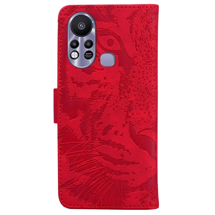 For Infinix Hot 11s X6812 Tiger Embossing Pattern Horizontal Flip Leather Phone Case