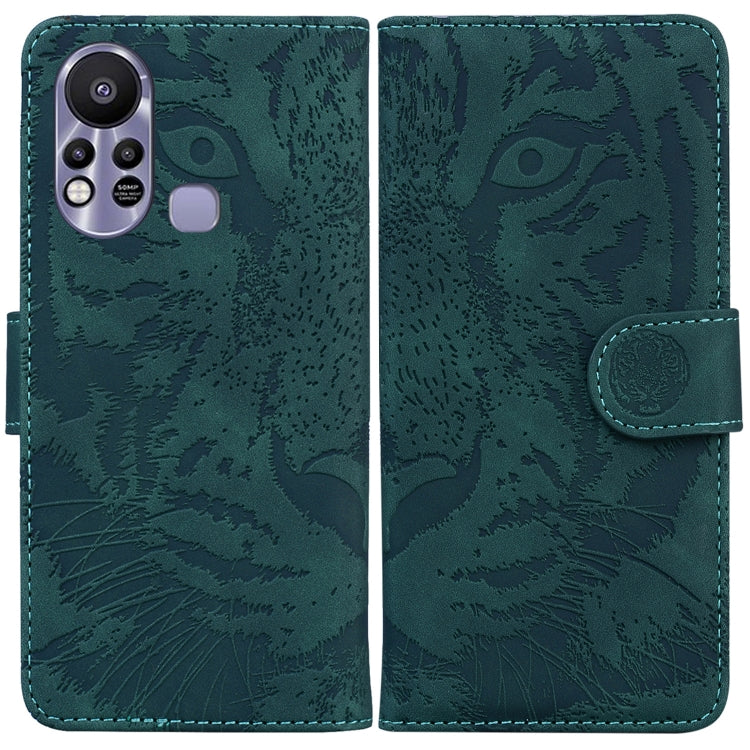 For Infinix Hot 11s X6812 Tiger Embossing Pattern Horizontal Flip Leather Phone Case