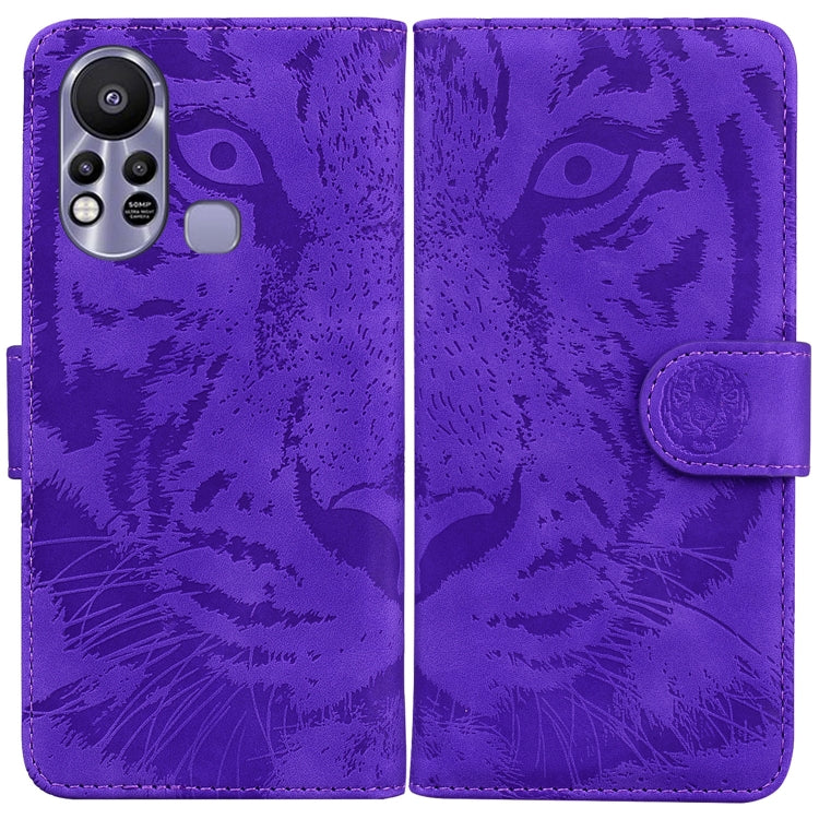 For Infinix Hot 11s X6812 Tiger Embossing Pattern Horizontal Flip Leather Phone Case
