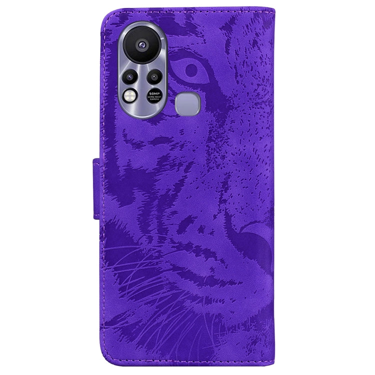 For Infinix Hot 11s X6812 Tiger Embossing Pattern Horizontal Flip Leather Phone Case