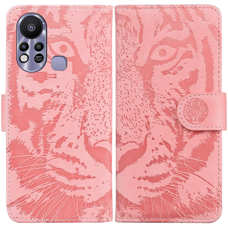 For Infinix Hot 11s X6812 Tiger Embossing Pattern Horizontal Flip Leather Phone Case