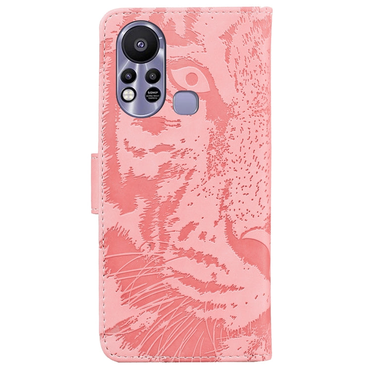 For Infinix Hot 11s X6812 Tiger Embossing Pattern Horizontal Flip Leather Phone Case