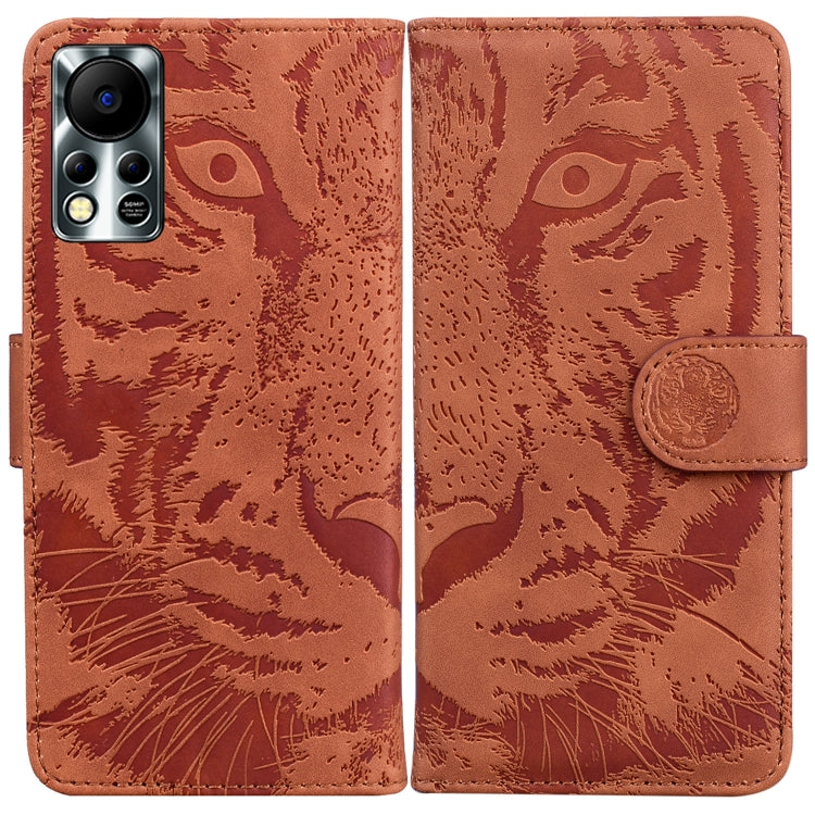 For Infinix Hot 11S NFC X6812B Tiger Embossing Pattern Horizontal Flip Leather Phone Case