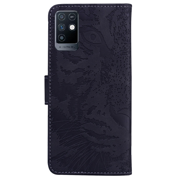 For Infinix Note 10 X693 Tiger Embossing Pattern Horizontal Flip Leather Phone Case