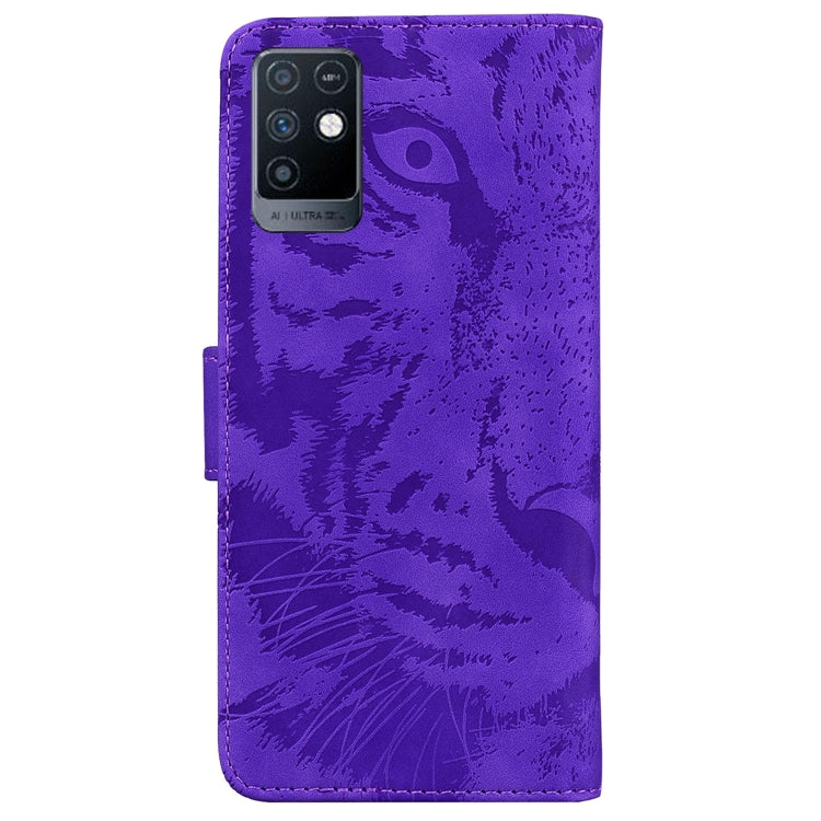 For Infinix Note 10 X693 Tiger Embossing Pattern Horizontal Flip Leather Phone Case