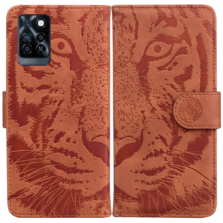 For Infinix Note 11 Tiger Embossing Pattern Horizontal Flip Leather Phone Case