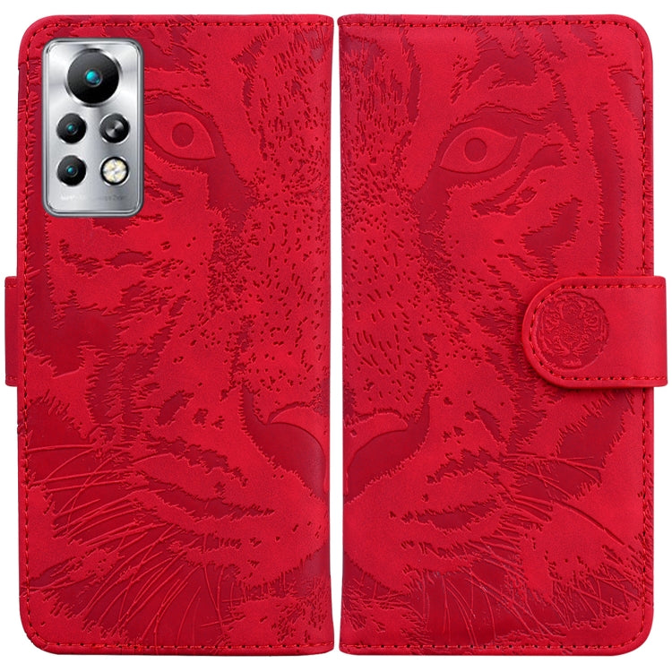 For Infinix Note 11 Pro / Note 11s Tiger Embossing Pattern Horizontal Flip Leather Phone Case