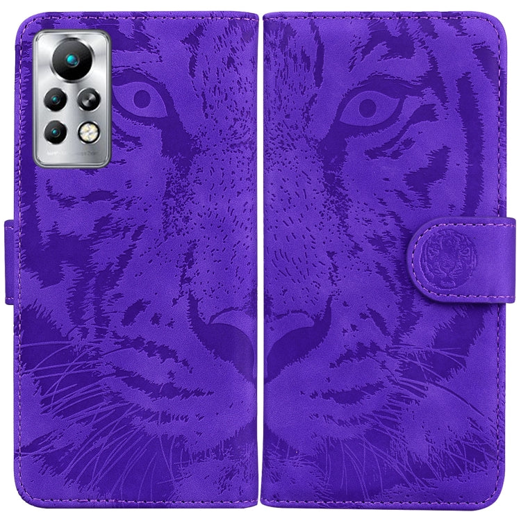 For Infinix Note 11 Pro / Note 11s Tiger Embossing Pattern Horizontal Flip Leather Phone Case