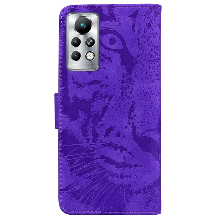 For Infinix Note 11 Pro / Note 11s Tiger Embossing Pattern Horizontal Flip Leather Phone Case