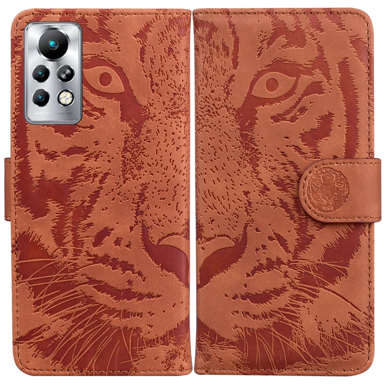 For Infinix Note 11 Pro / Note 11s Tiger Embossing Pattern Horizontal Flip Leather Phone Case