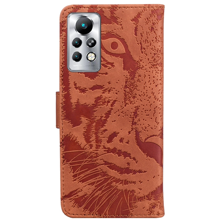 For Infinix Note 11 Pro / Note 11s Tiger Embossing Pattern Horizontal Flip Leather Phone Case