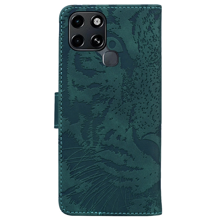 For Infinix Smart 6 Tiger Embossing Pattern Horizontal Flip Leather Phone Case