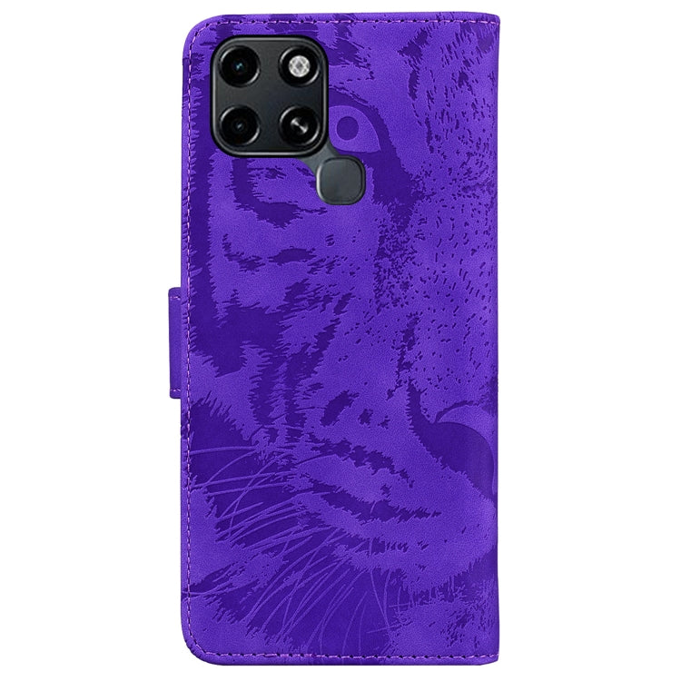 For Infinix Smart 6 Tiger Embossing Pattern Horizontal Flip Leather Phone Case
