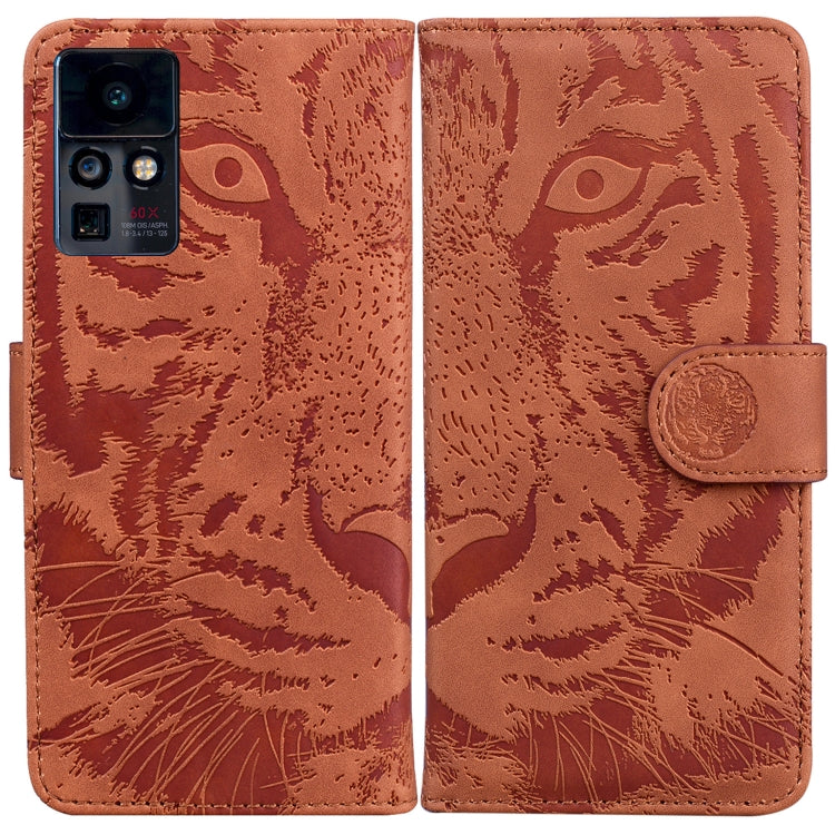 For Infinix Zero X / X Pro Tiger Embossing Pattern Horizontal Flip Leather Phone Case