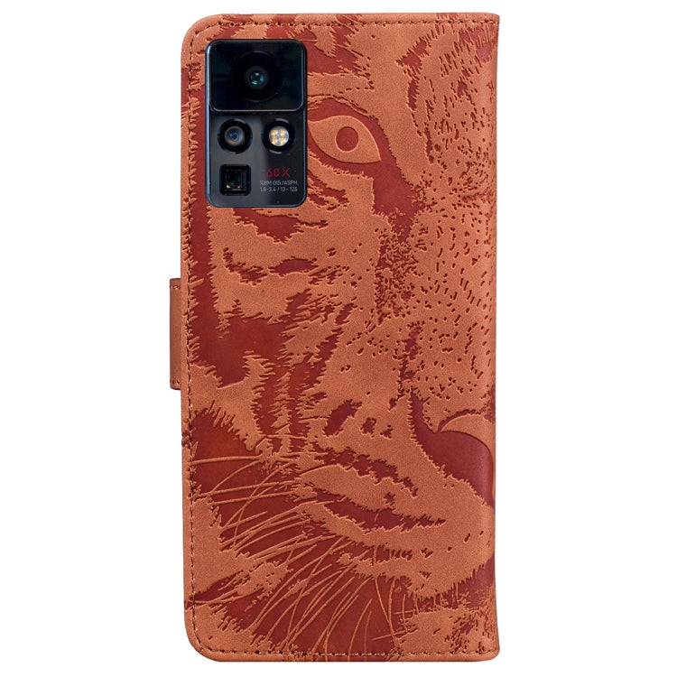For Infinix Zero X / X Pro Tiger Embossing Pattern Horizontal Flip Leather Phone Case