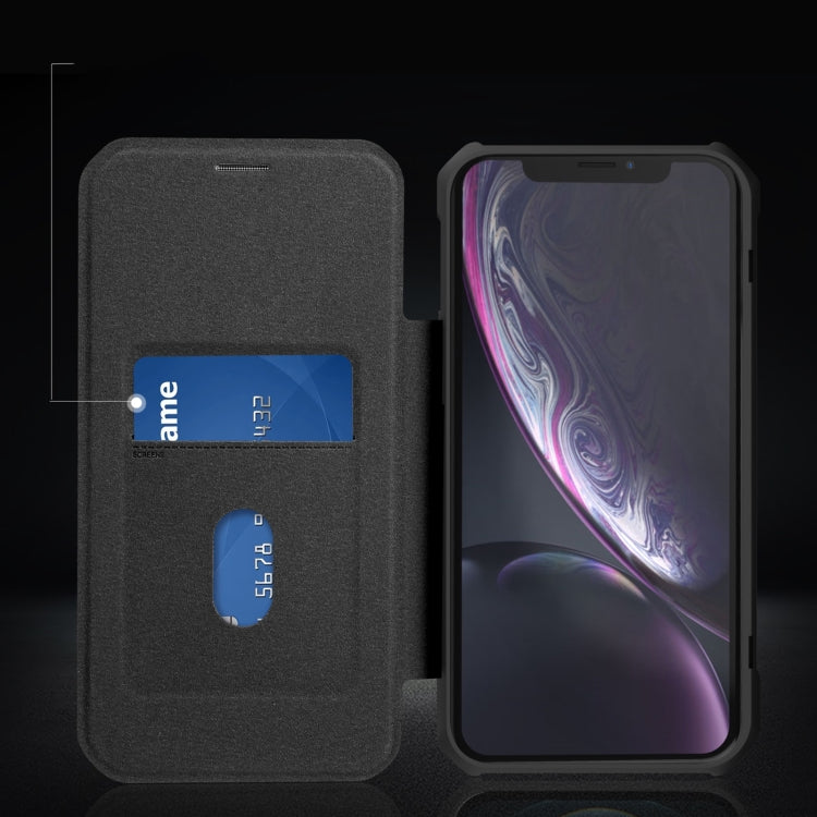 For iPhone XR Magnetic Flip Leather Phone Case