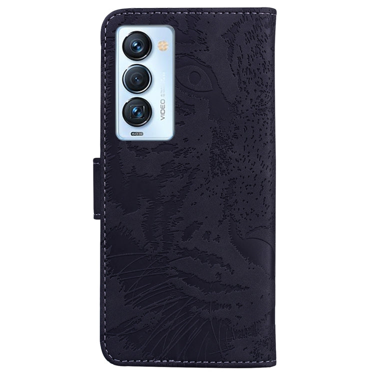 For Tecno Camon 18 Premier Tiger Embossing Pattern Horizontal Flip Leather Phone Case