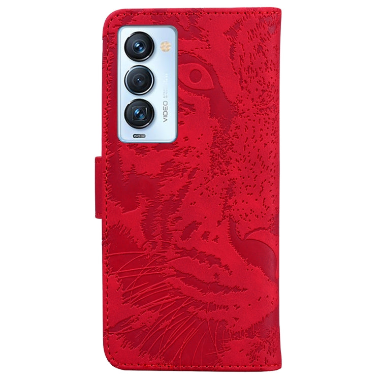 For Tecno Camon 18 Premier Tiger Embossing Pattern Horizontal Flip Leather Phone Case