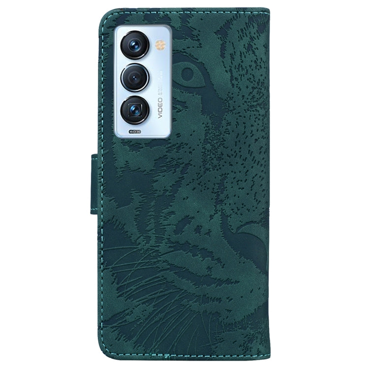 For Tecno Camon 18 Premier Tiger Embossing Pattern Horizontal Flip Leather Phone Case