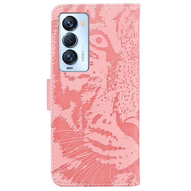 For Tecno Camon 18 Premier Tiger Embossing Pattern Horizontal Flip Leather Phone Case