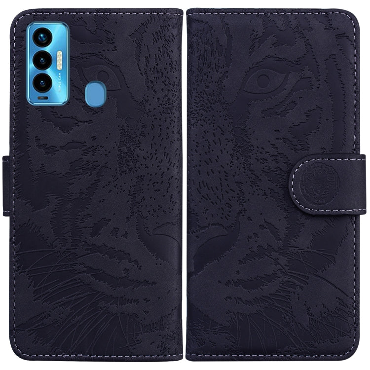 For Tecno Camon 18i Tiger Embossing Pattern Horizontal Flip Leather Phone Case