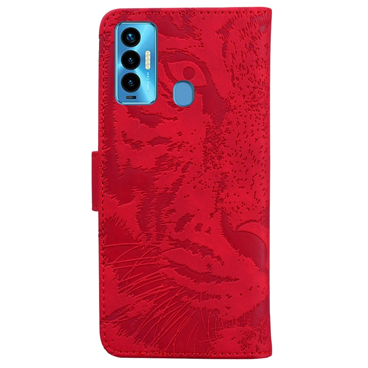 For Tecno Camon 18i Tiger Embossing Pattern Horizontal Flip Leather Phone Case