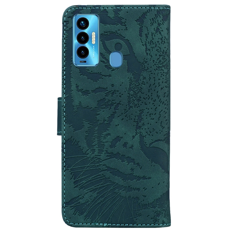 For Tecno Camon 18i Tiger Embossing Pattern Horizontal Flip Leather Phone Case