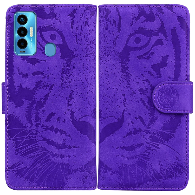 For Tecno Camon 18i Tiger Embossing Pattern Horizontal Flip Leather Phone Case