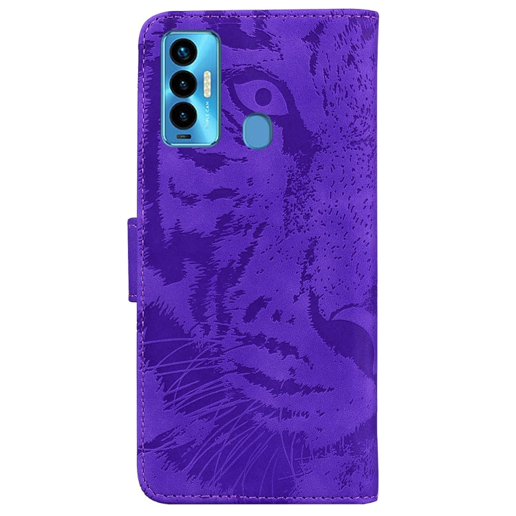 For Tecno Camon 18i Tiger Embossing Pattern Horizontal Flip Leather Phone Case
