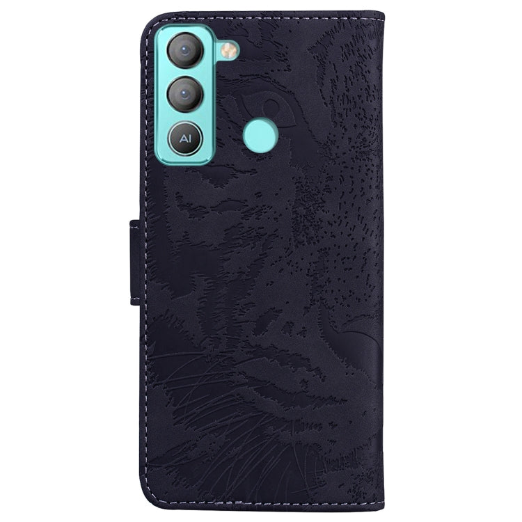 For Tecno Pop 5 LTE BD4 Tiger Embossing Pattern Horizontal Flip Leather Phone Case
