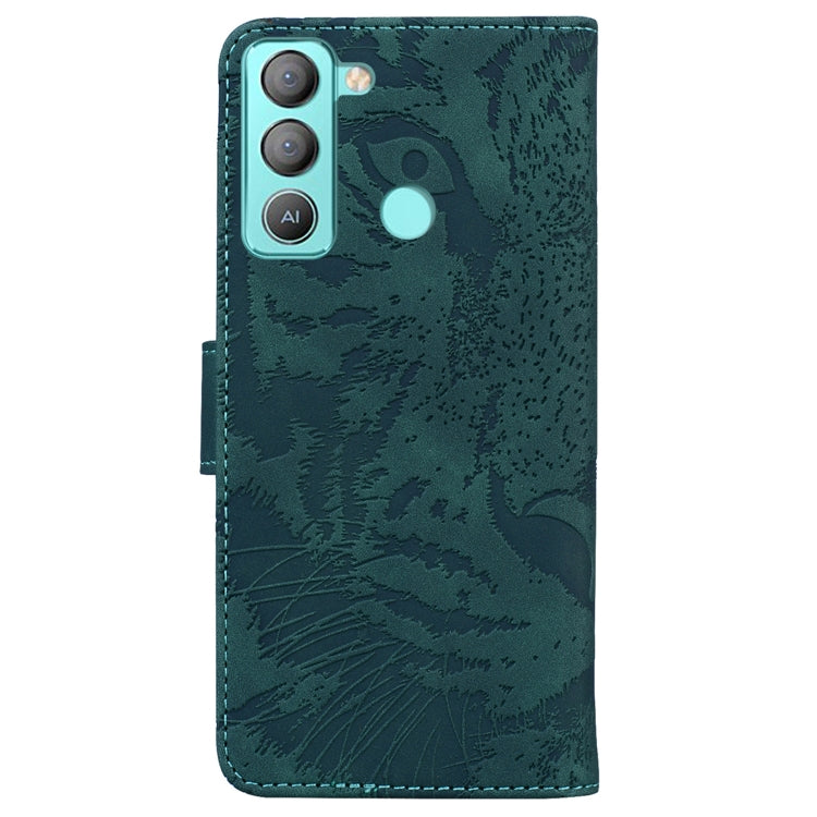 For Tecno Pop 5 LTE BD4 Tiger Embossing Pattern Horizontal Flip Leather Phone Case