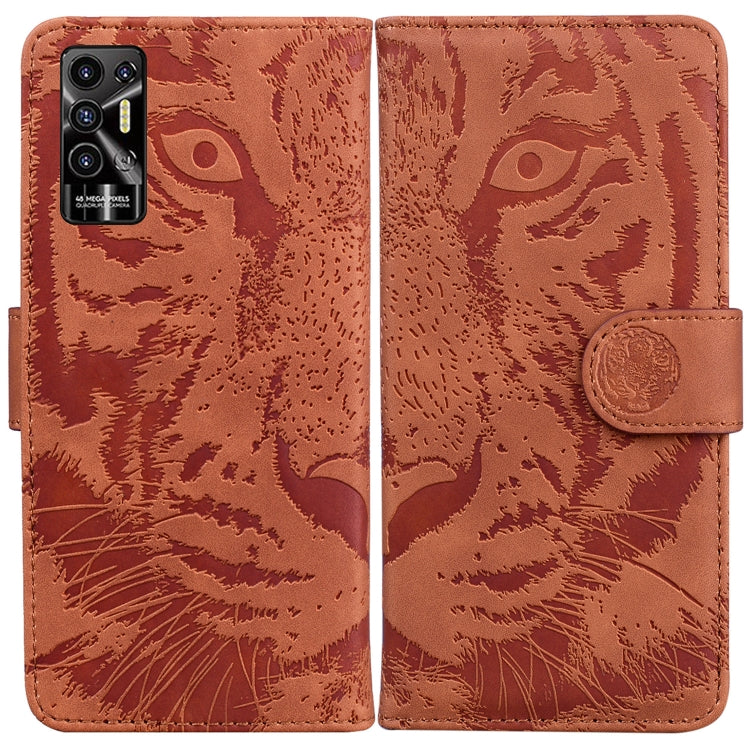 For Tecno Pova 2 Tiger Embossing Pattern Horizontal Flip Leather Phone Case