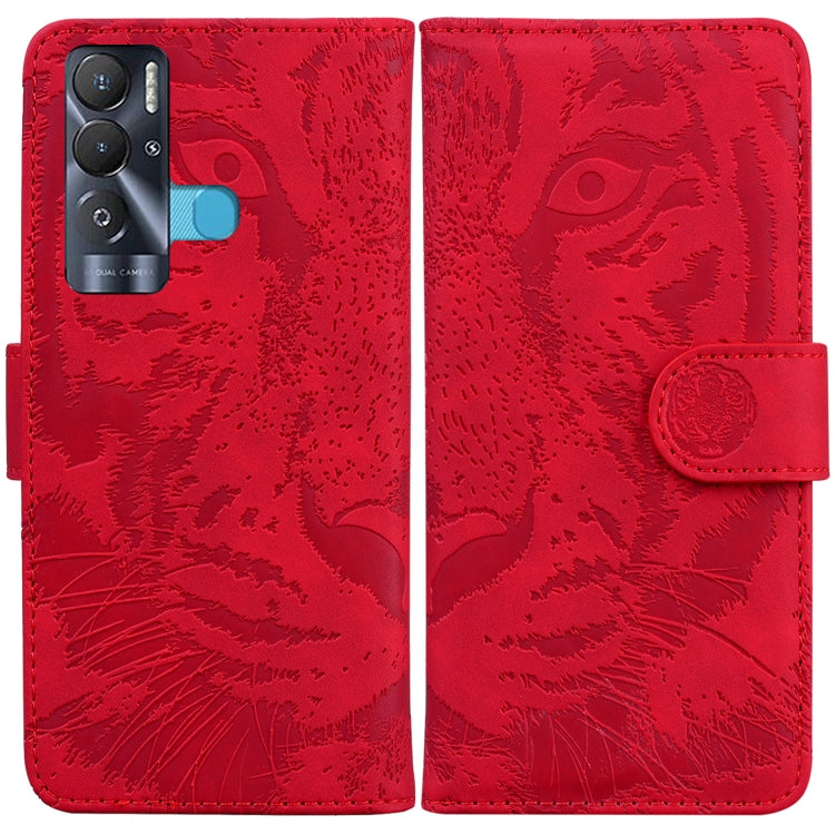 For Tecno Pova Neo LE6 Tiger Embossing Pattern Horizontal Flip Leather Phone Case