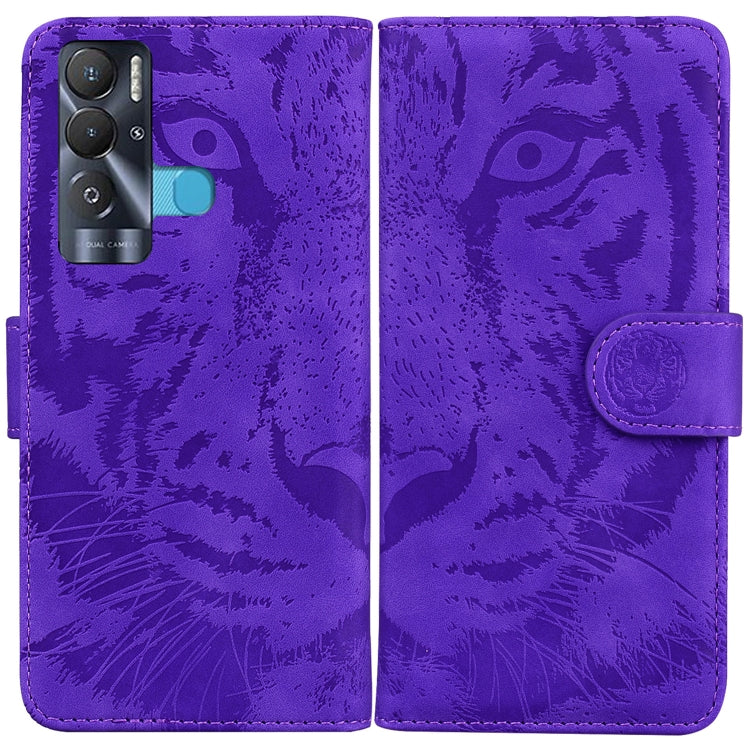 For Tecno Pova Neo LE6 Tiger Embossing Pattern Horizontal Flip Leather Phone Case