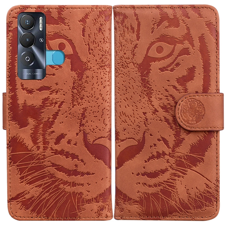 For Tecno Pova Neo LE6 Tiger Embossing Pattern Horizontal Flip Leather Phone Case