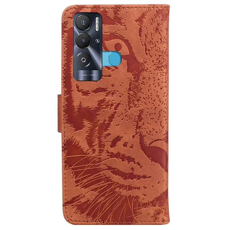 For Tecno Pova Neo LE6 Tiger Embossing Pattern Horizontal Flip Leather Phone Case