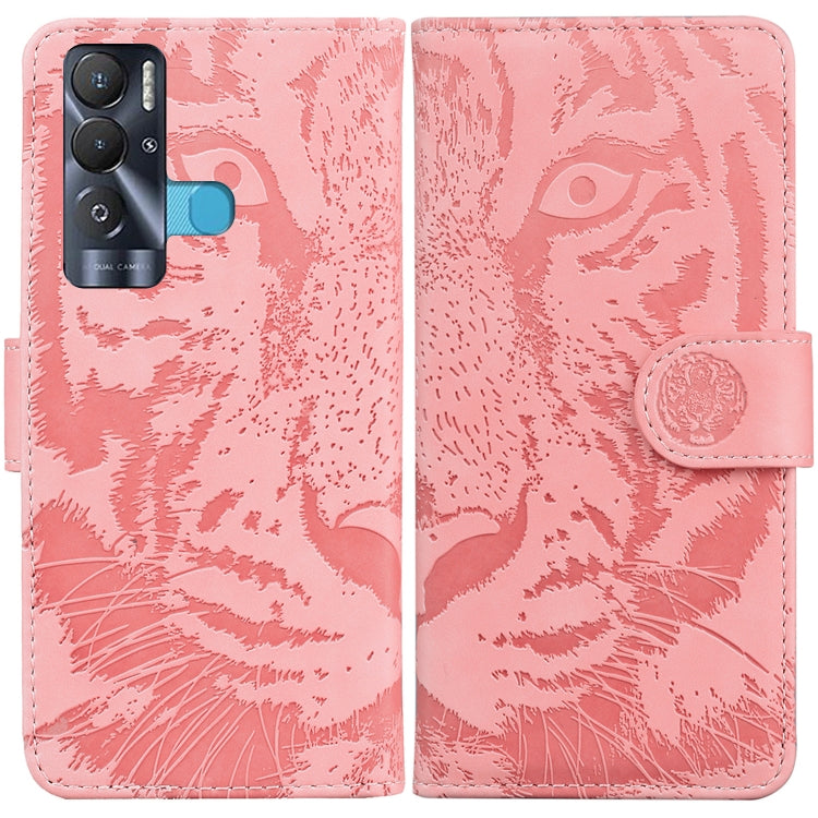 For Tecno Pova Neo LE6 Tiger Embossing Pattern Horizontal Flip Leather Phone Case