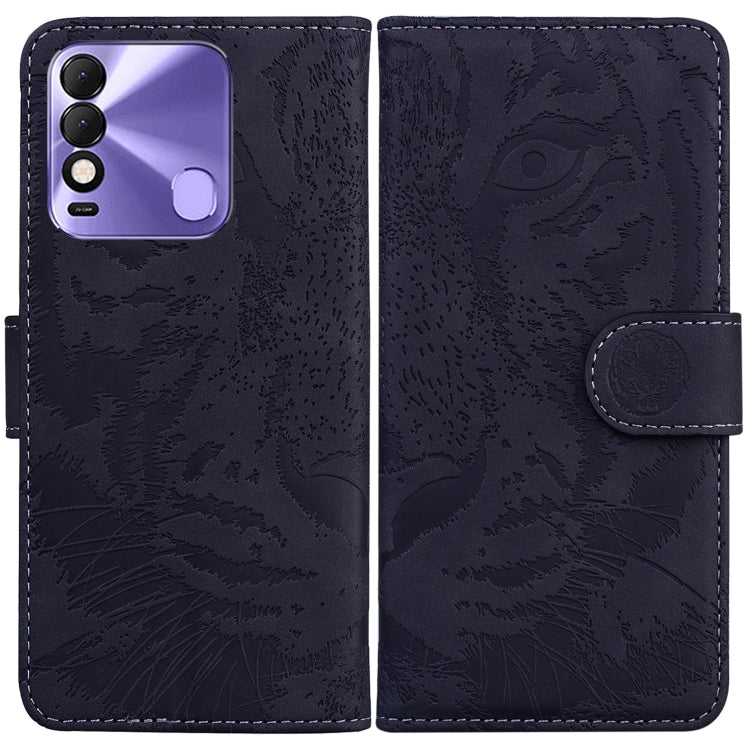 For Tecno Spark 8 / 8T Tiger Embossing Pattern Horizontal Flip Leather Phone Case