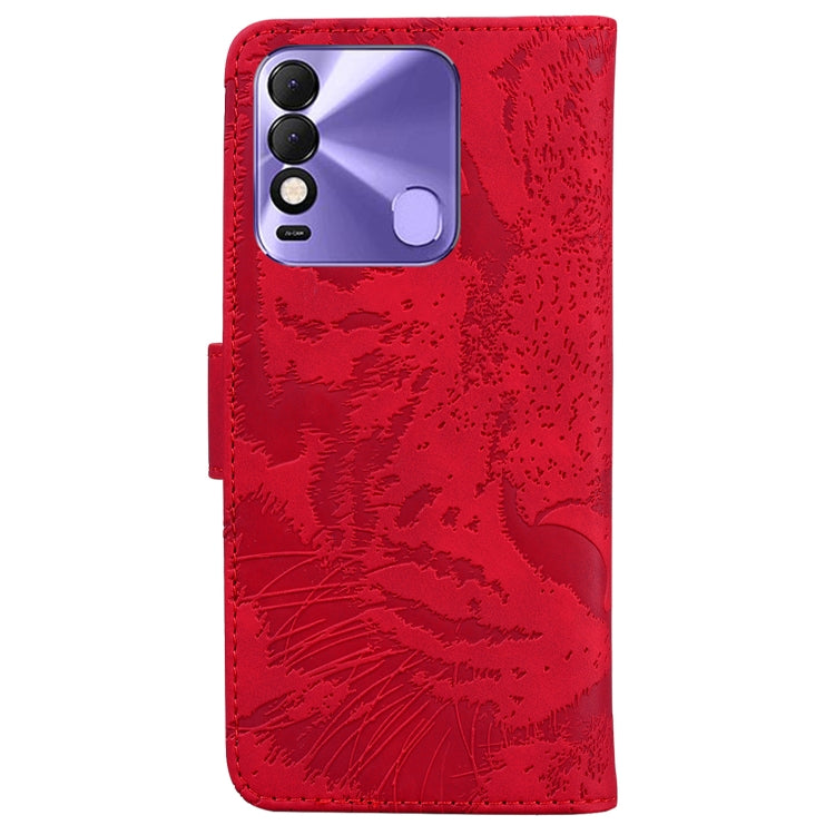 For Tecno Spark 8 / 8T Tiger Embossing Pattern Horizontal Flip Leather Phone Case