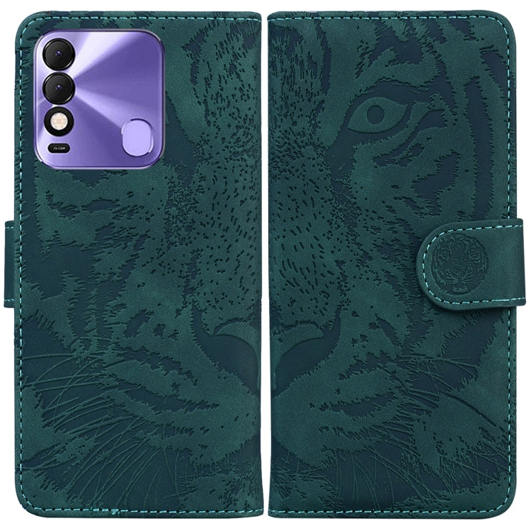 For Tecno Spark 8 / 8T Tiger Embossing Pattern Horizontal Flip Leather Phone Case