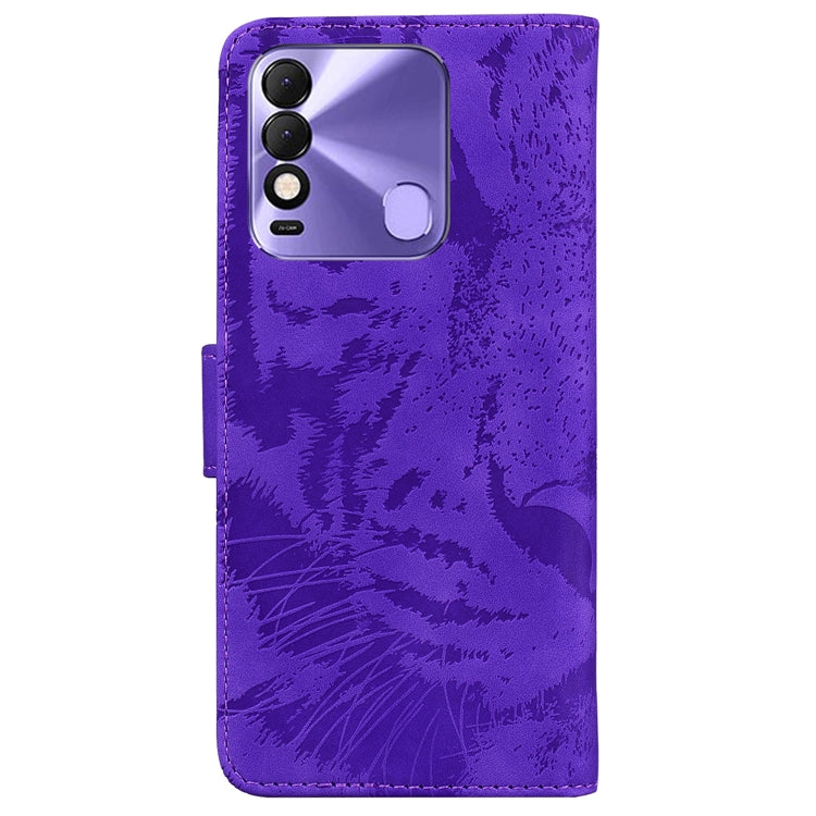 For Tecno Spark 8 / 8T Tiger Embossing Pattern Horizontal Flip Leather Phone Case