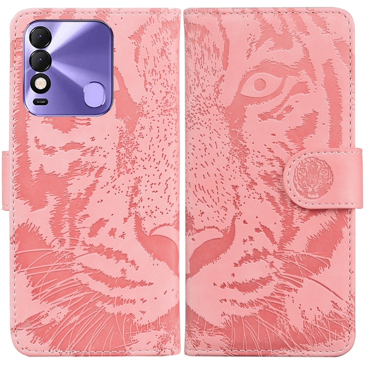 For Tecno Spark 8 / 8T Tiger Embossing Pattern Horizontal Flip Leather Phone Case