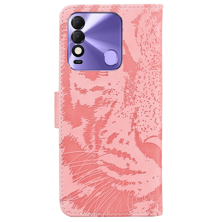 For Tecno Spark 8 / 8T Tiger Embossing Pattern Horizontal Flip Leather Phone Case