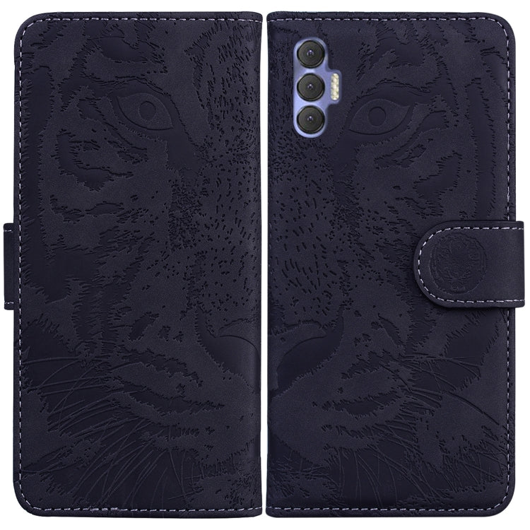 For Tecno Spark 8P Tiger Embossing Pattern Horizontal Flip Leather Phone Case