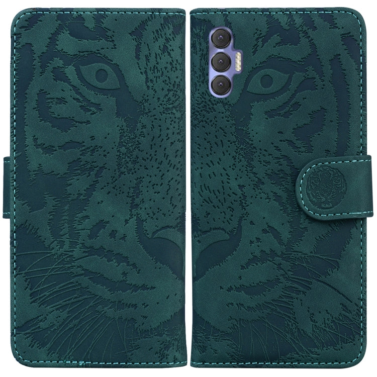 For Tecno Spark 8P Tiger Embossing Pattern Horizontal Flip Leather Phone Case