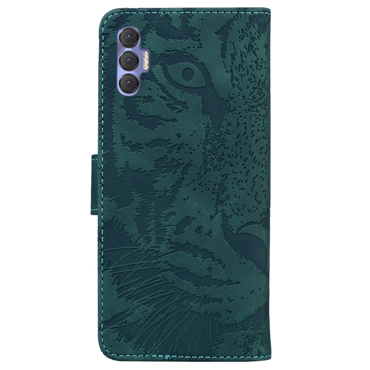 For Tecno Spark 8P Tiger Embossing Pattern Horizontal Flip Leather Phone Case