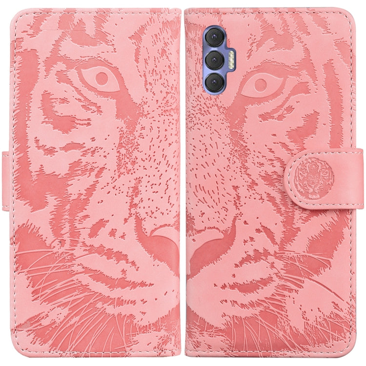 For Tecno Spark 8P Tiger Embossing Pattern Horizontal Flip Leather Phone Case