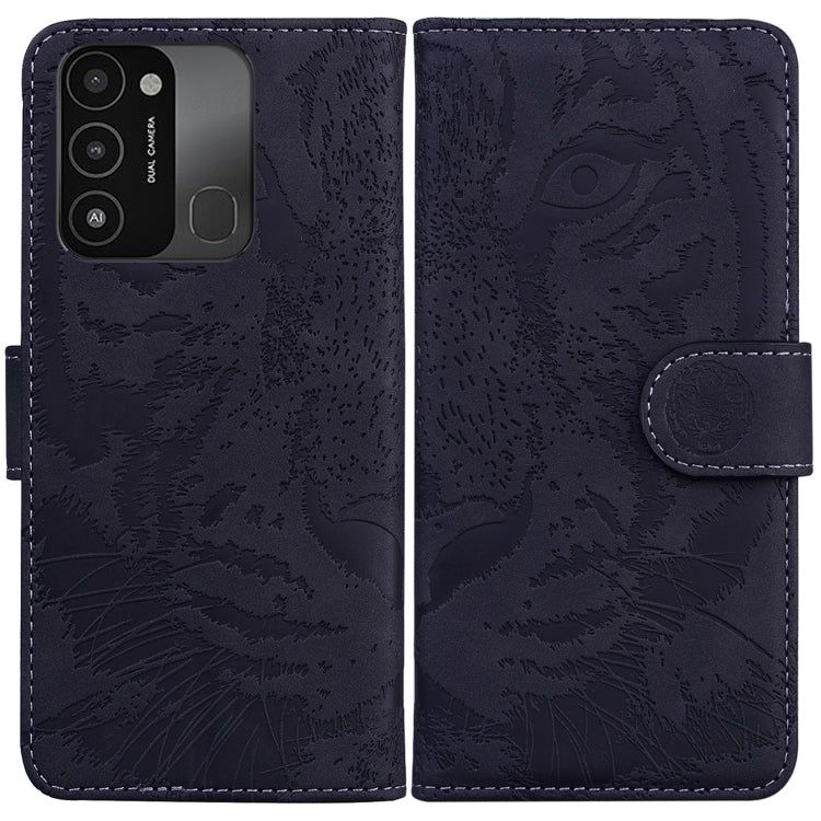 For Tecno Spark Go 2022 / Spark 8C Tiger Embossing Pattern Horizontal Flip Leather Phone Case